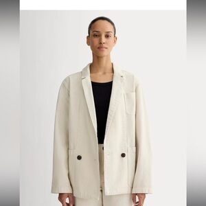 Everlane Cream Oversized Blazer Jacket